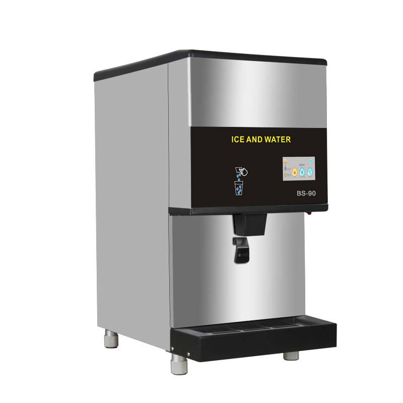 90KG Promotion Ice Countertop javascript:void(0);& Fridge Freezer With Non Plumbed Water Dispens